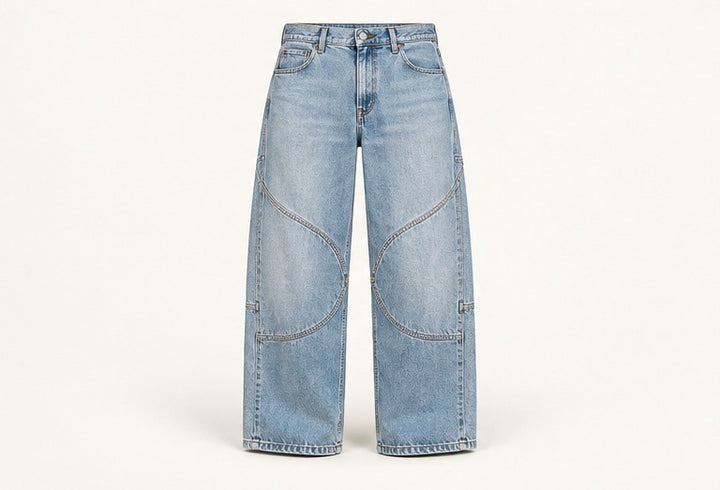 Panel Wide-Leg Jeans — Modhie Sports MS-07D