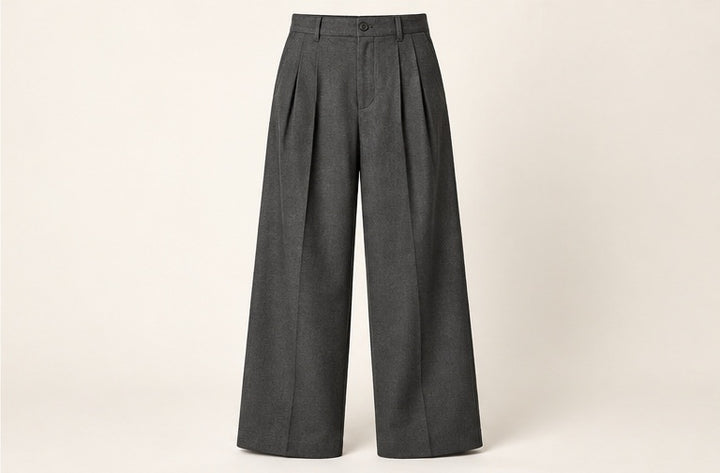 Pleated Relaxed Trousers — Modhie Sports MS-08B