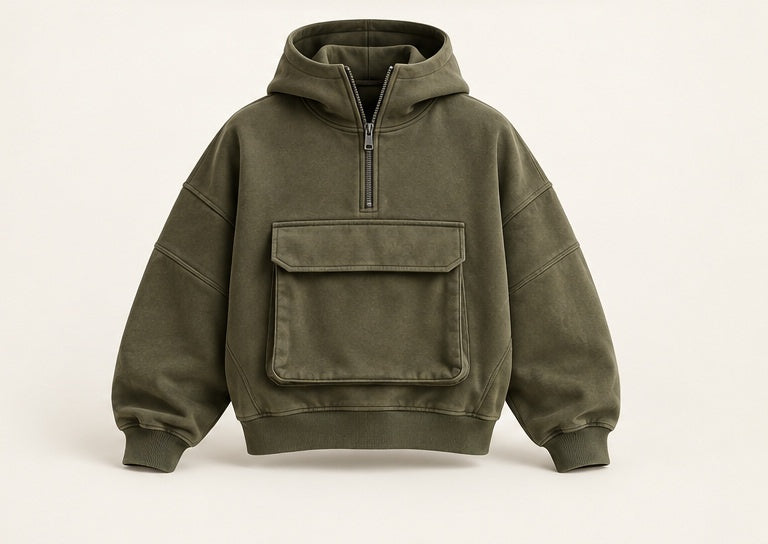 Utility Pocket Streetwear Hoodie — Modhie Sports MS-21D