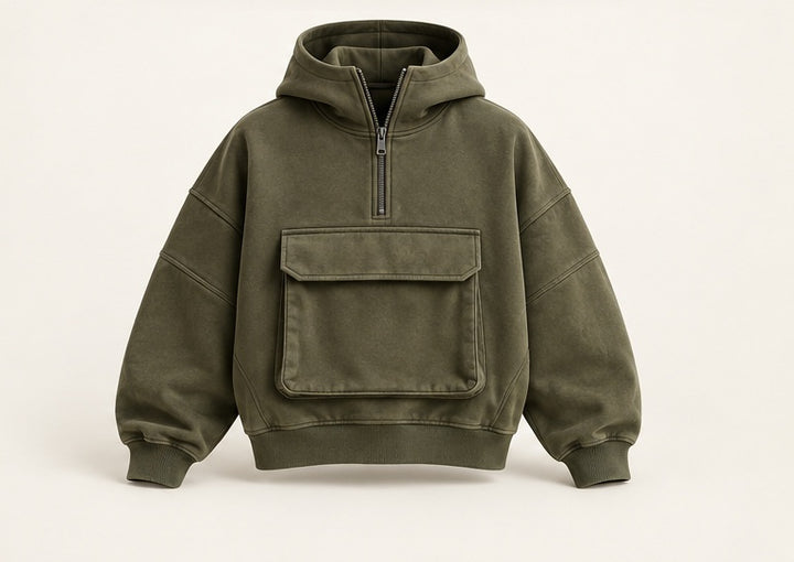 Utility Pocket Streetwear Hoodie — Modhie Sports MS-21D