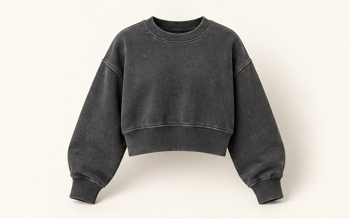 Washed Box Crew Streetwear Sweatshirt — Modhie Sports MS-22A