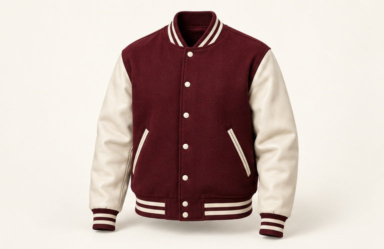 Wool Contrast Varsity Jacket — Modhie Sports MS-23A
