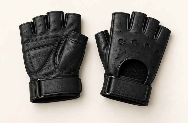 Fingerless Fashion Leather Gloves — Modhie Sports MS-27D