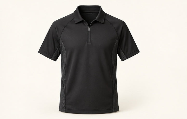 Zip-Neck Sport Polo Shirt — Modhie Sports MS-02B