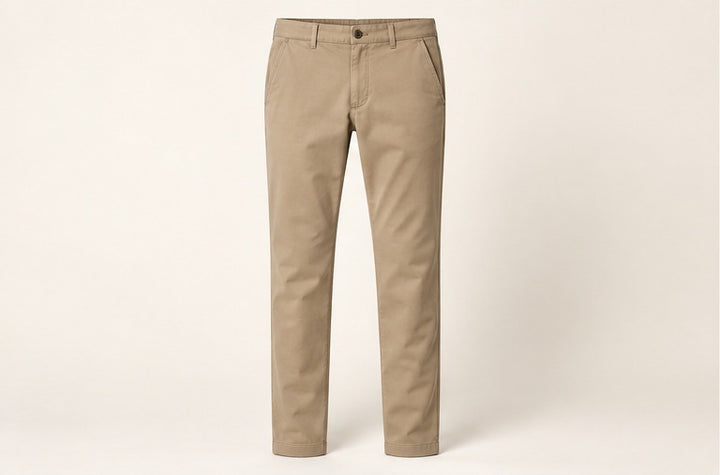 Flat-Front Chino Trousers — Modhie Sports MS-08A