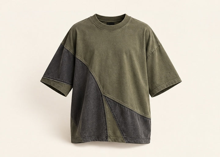 Panel Splice Oversized T-Shirt — Modhie Sports MS-18C