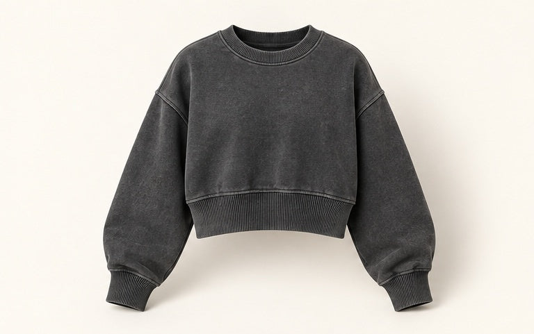 Washed Box Crew Streetwear Sweatshirt — Modhie Sports MS-22A