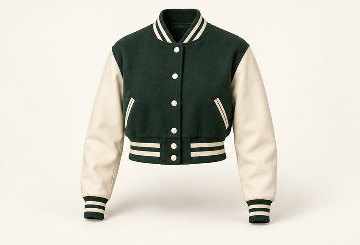 Cropped Varsity Varsity Jacket — Modhie Sports MS-23C