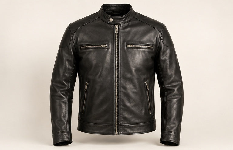 Cafe Racer Leather Jacket — Modhie Sports MS-24A
