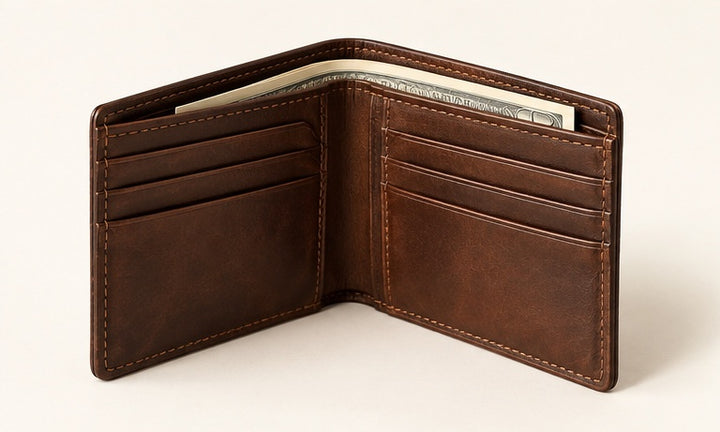 Classic Bifold Leather Wallet — Modhie Sports MS-25A