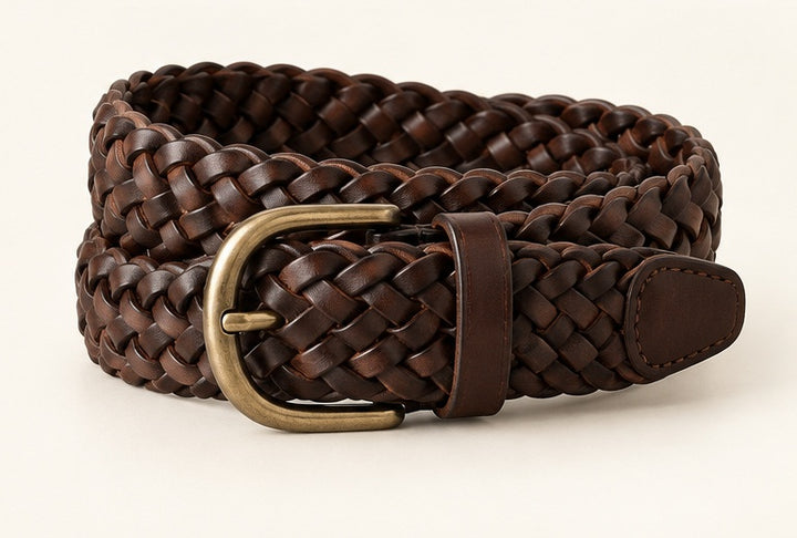 Braided Casual Leather Belt — Modhie Sports MS-26D