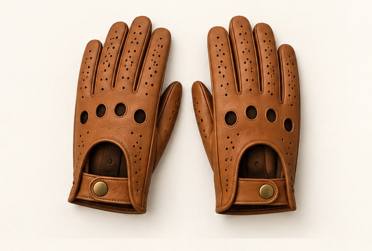 Driving Perforated Leather Gloves — Modhie Sports MS-27B