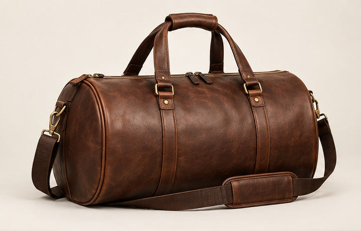 Classic Duffle Leather Bag — Modhie Sports MS-28A