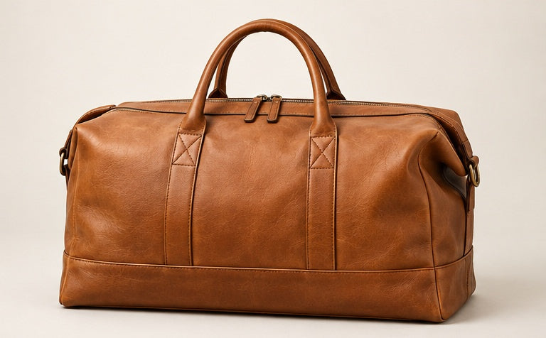 Structured Weekender Leather Bag — Modhie Sports MS-28B