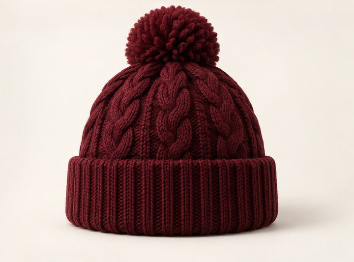 Cable Pom Beanie — Modhie Sports MS-36D